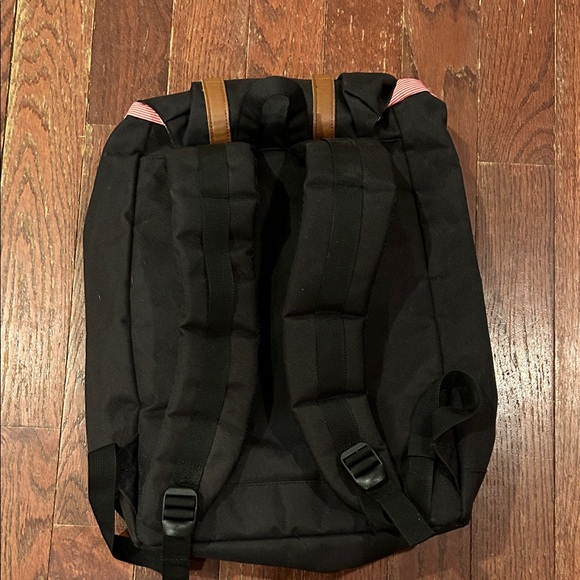 Herschel Supply Company Black Backpack with Tan Straps - Picture 4 of 7